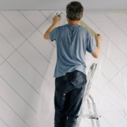 SEISS grant update, illustrated by self employed decorator at work
