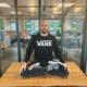 This is a photo of Alex looking relaxed as he has achieved work-life balance using the 7 strategies detailed in this blog