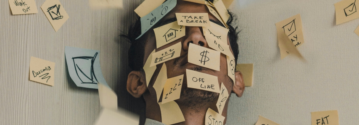 This is post showing a business owner covered inputs-it notes to show they are stressed by January until they read this blog