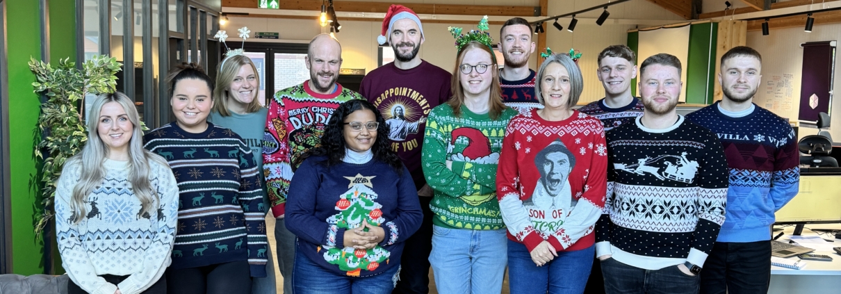 This is the ChadStone team all smiling in their Christmas jumpers in the office to show 9 Small Moves That’ll Help You Start 2026 in a Much Better Place